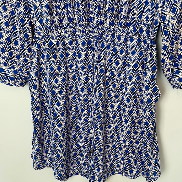 Maeve Blue and White Patterned Dress - Picture 3 of 9